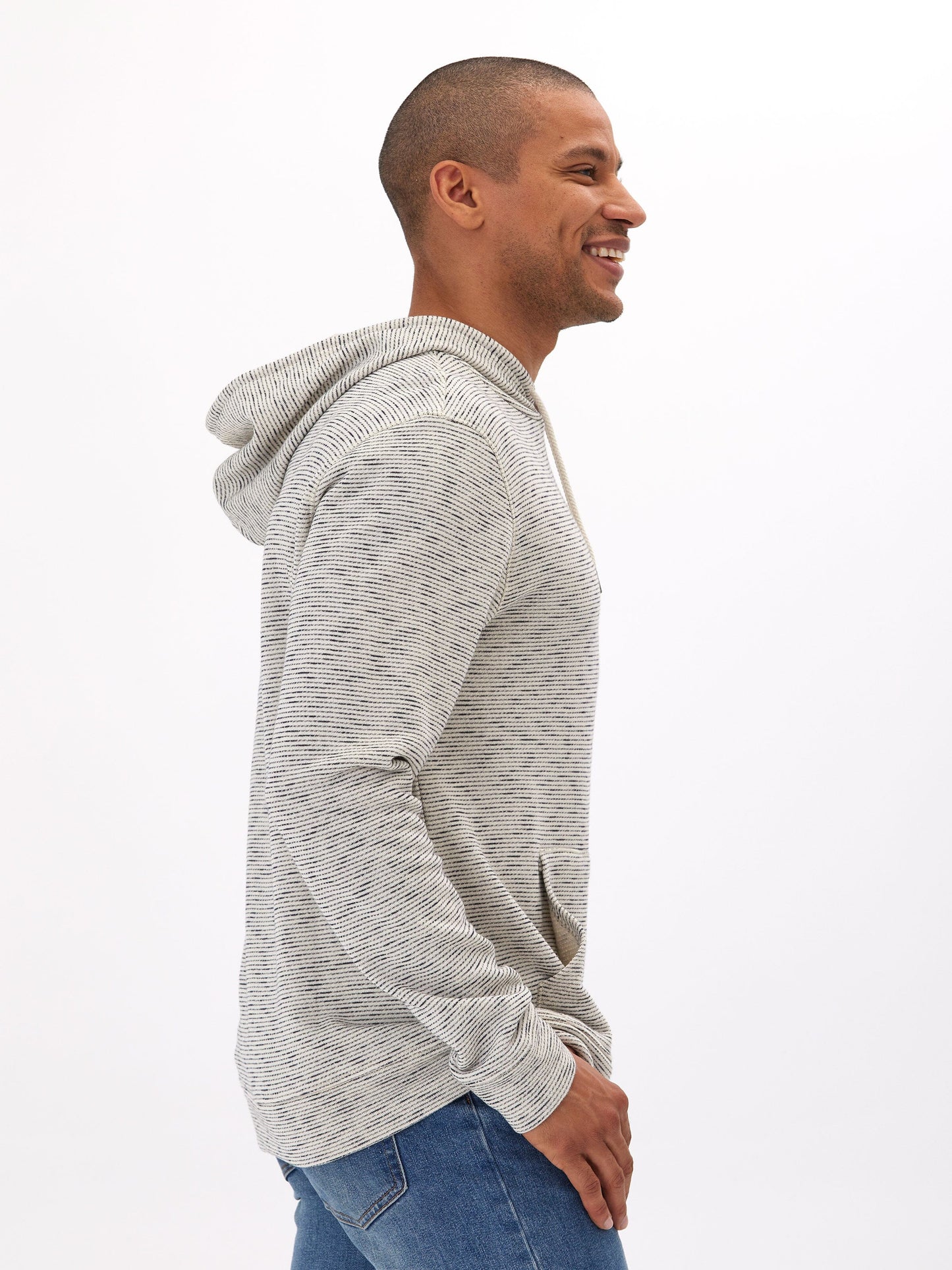 Nico Striped Terry Pullover Hoodie