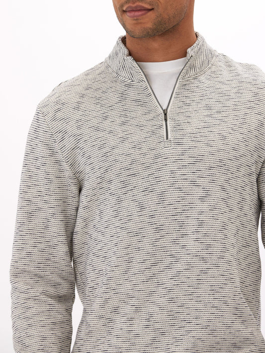 Felix Stripe Terry 1/4 Zip Pullover