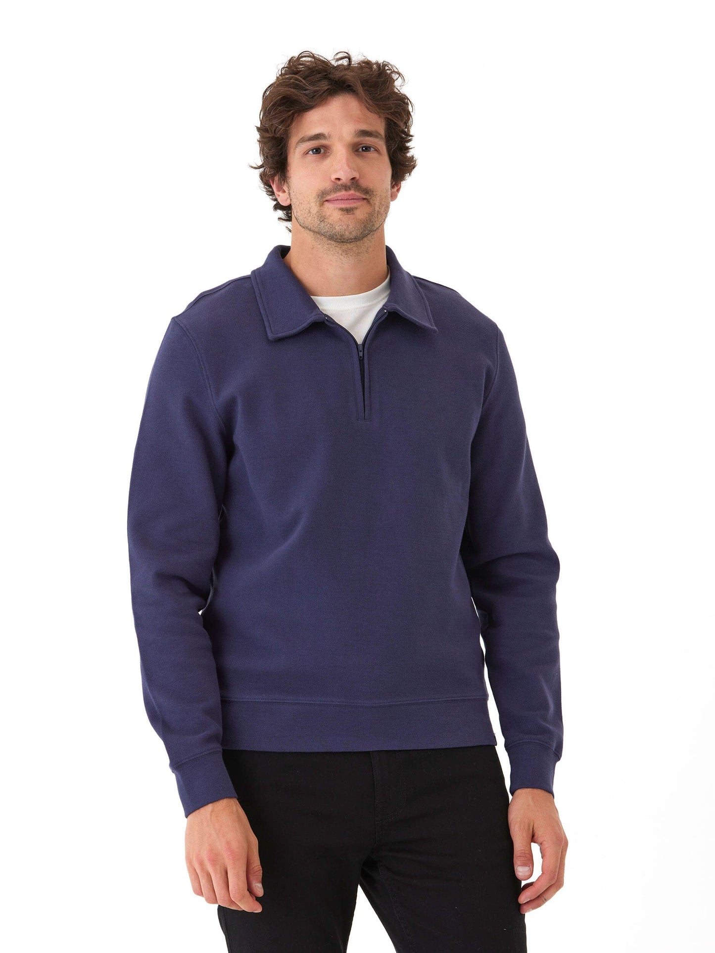 Briggs Knit Jacquard 1/4 Zip Pullover