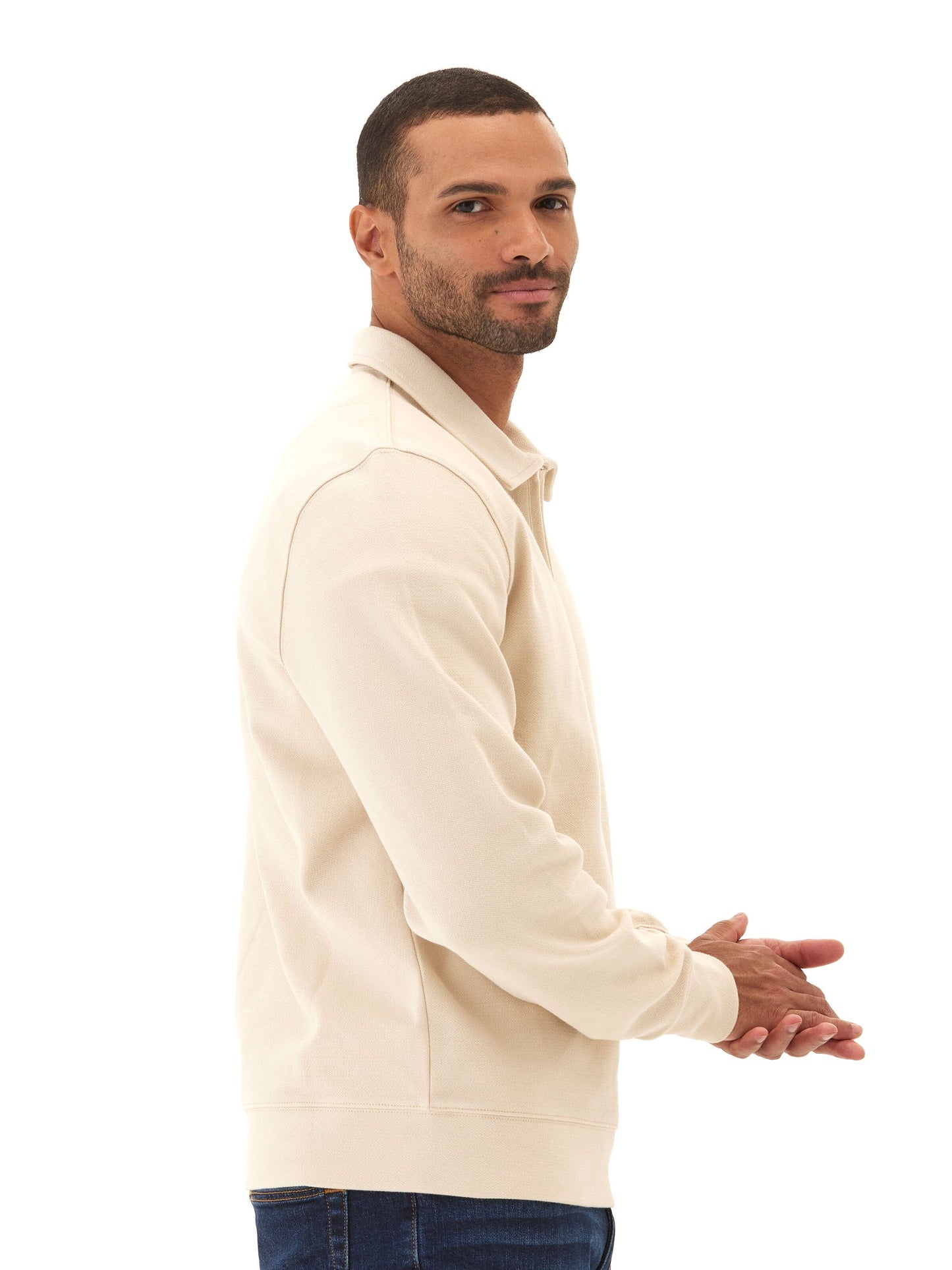 Briggs Knit Jacquard 1/4 Zip Pullover
