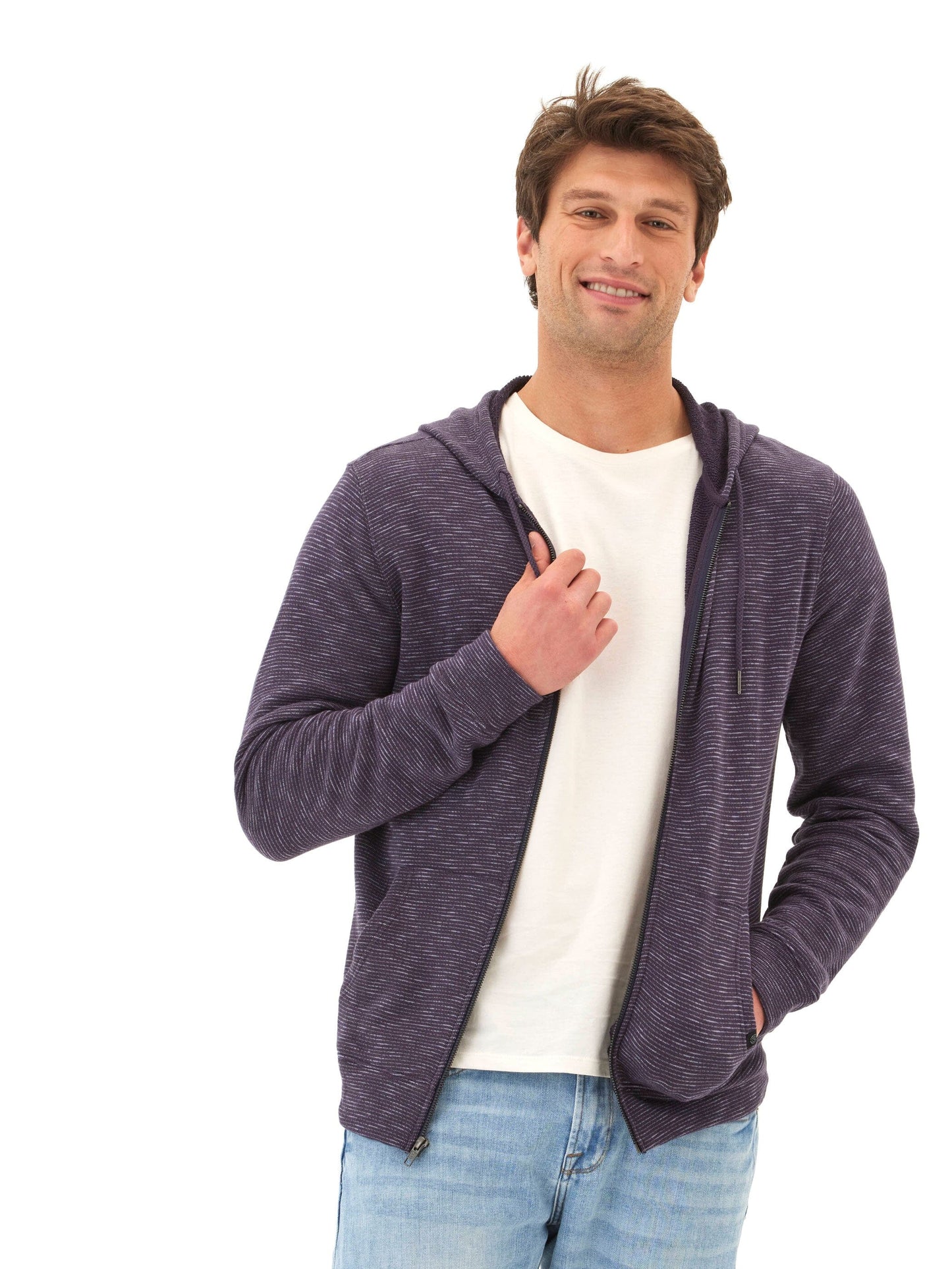 Jordyn Stripe Terry Full Zip