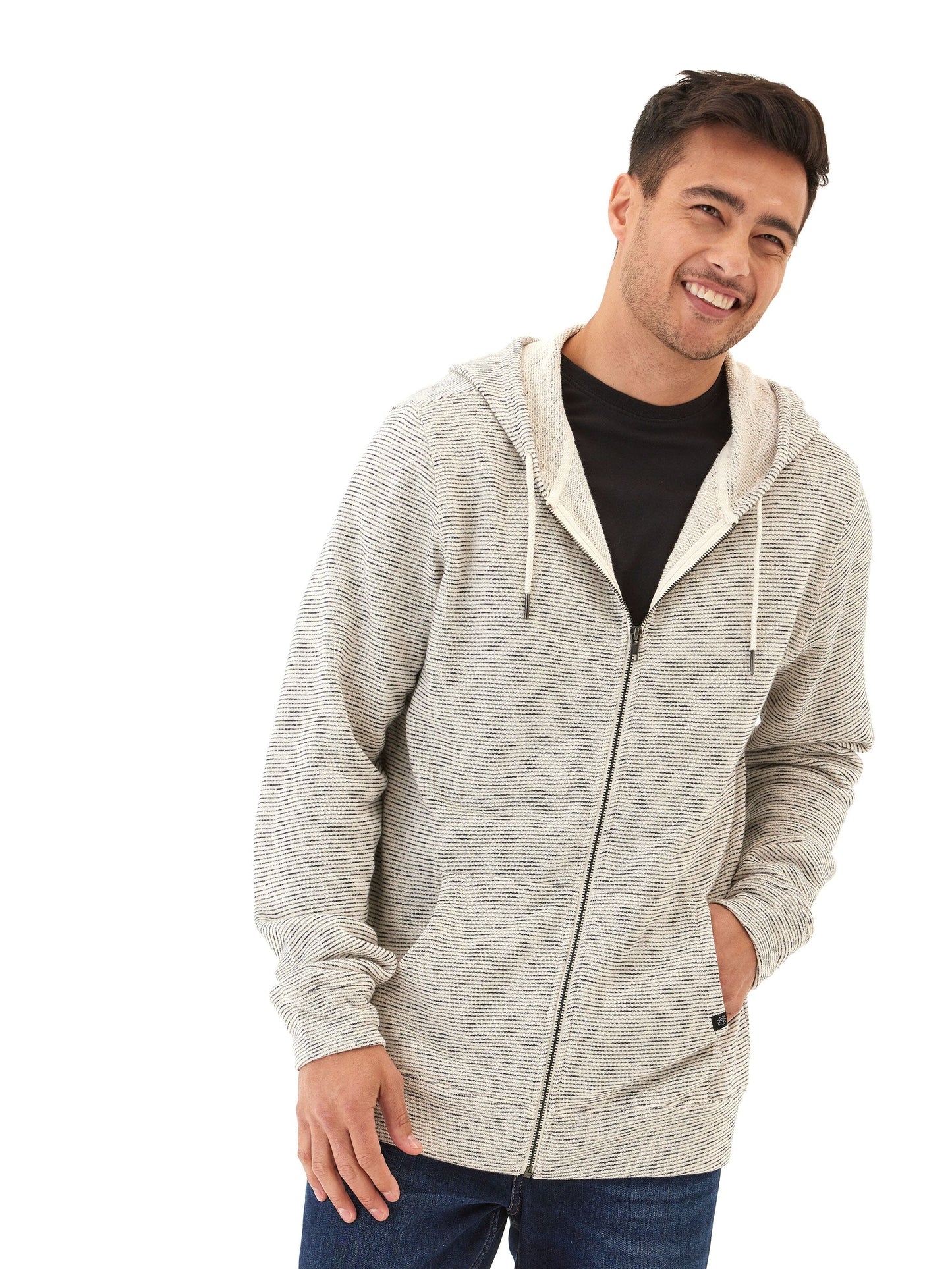 Jordyn Stripe Terry Full Zip