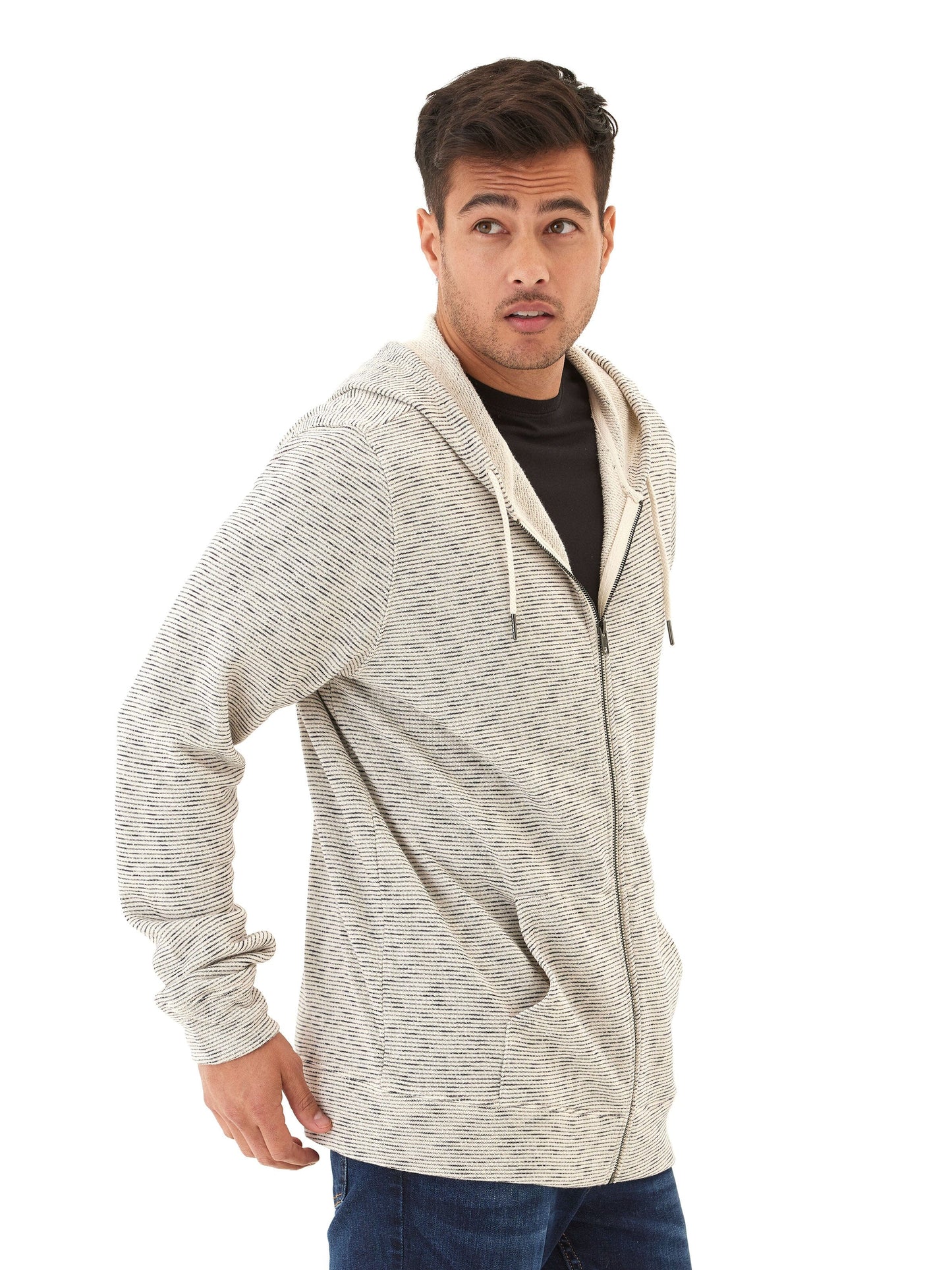 Jordyn Stripe Terry Full Zip