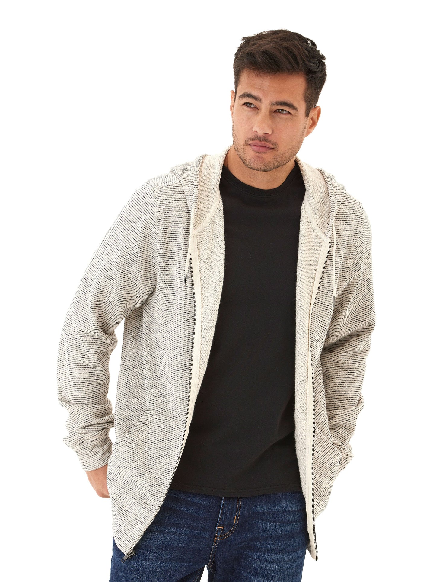 Jordyn Stripe Terry Full Zip