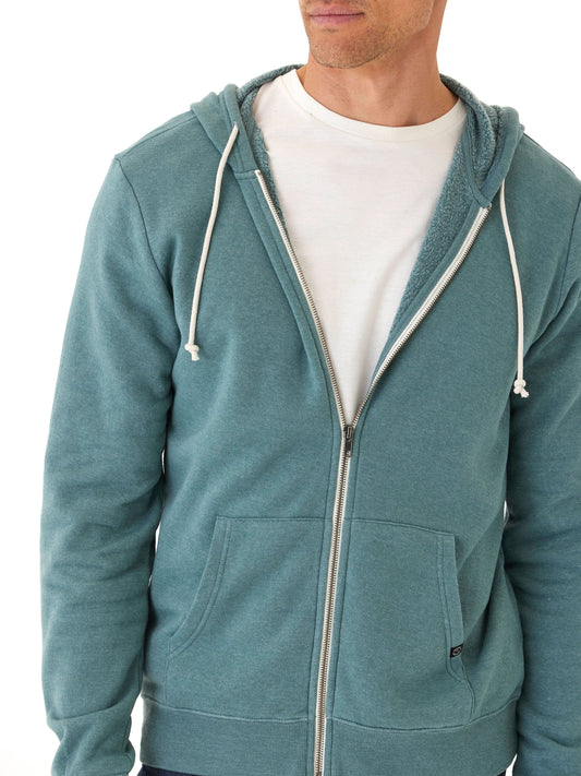 Jordyn Mineral Wash Fleece Full Zip Hoodie