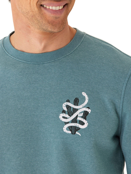 Mineral Wash Graphic Fleece Crew