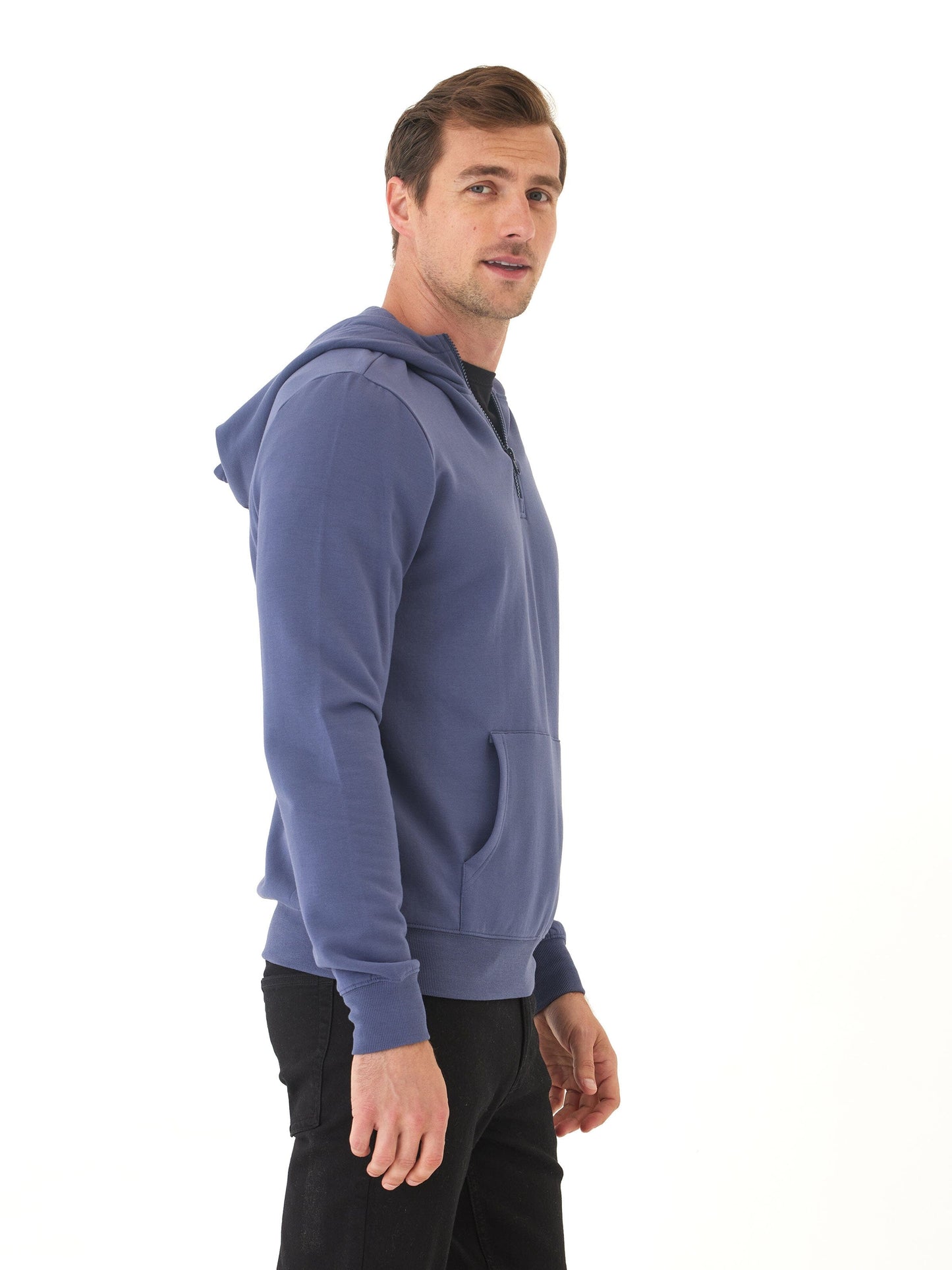 Colton Modal Fleece Half Zip Hoodie