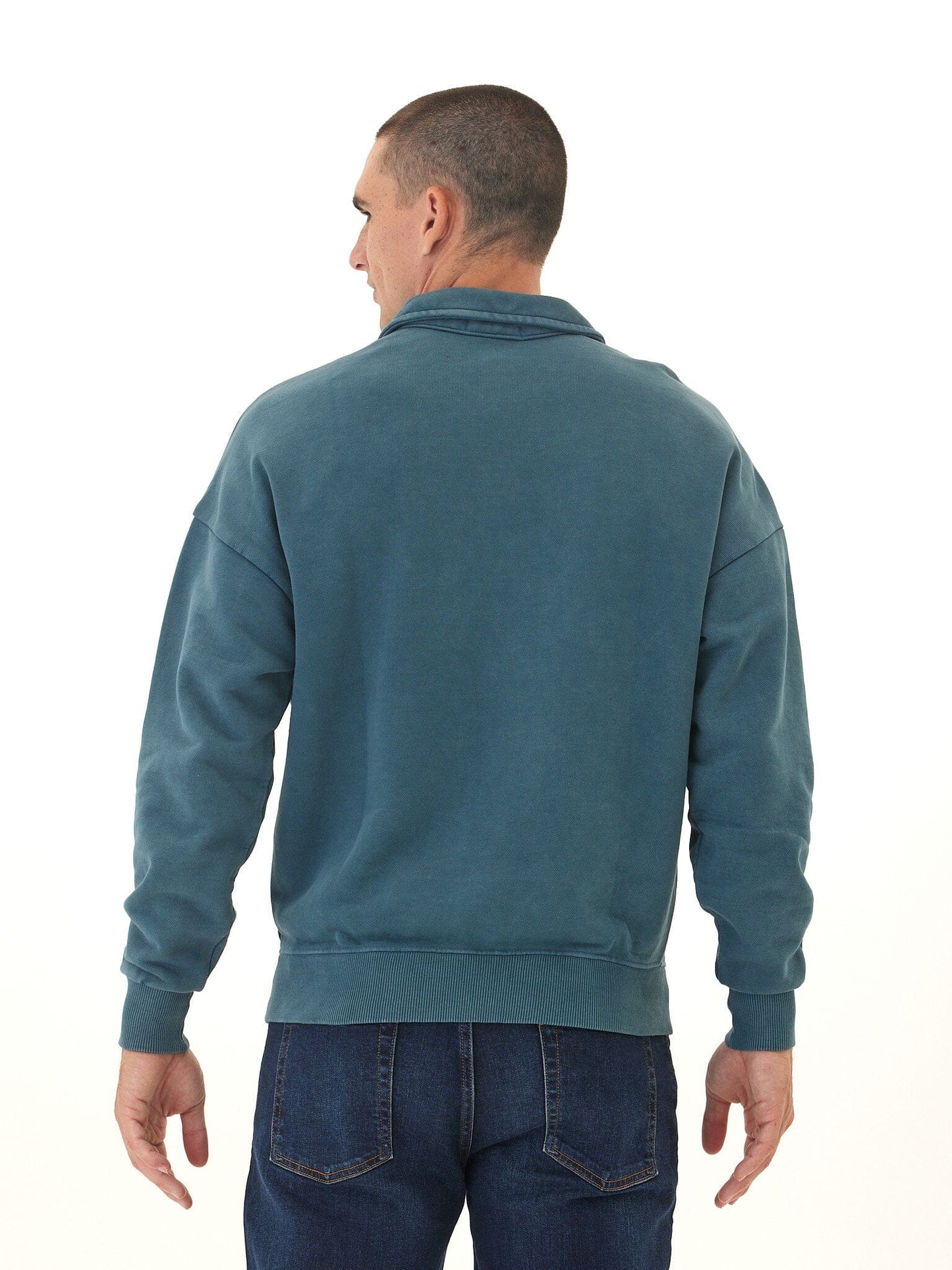 Gabe Mineral Wash Heavy Terry Quarter Zip Pullover