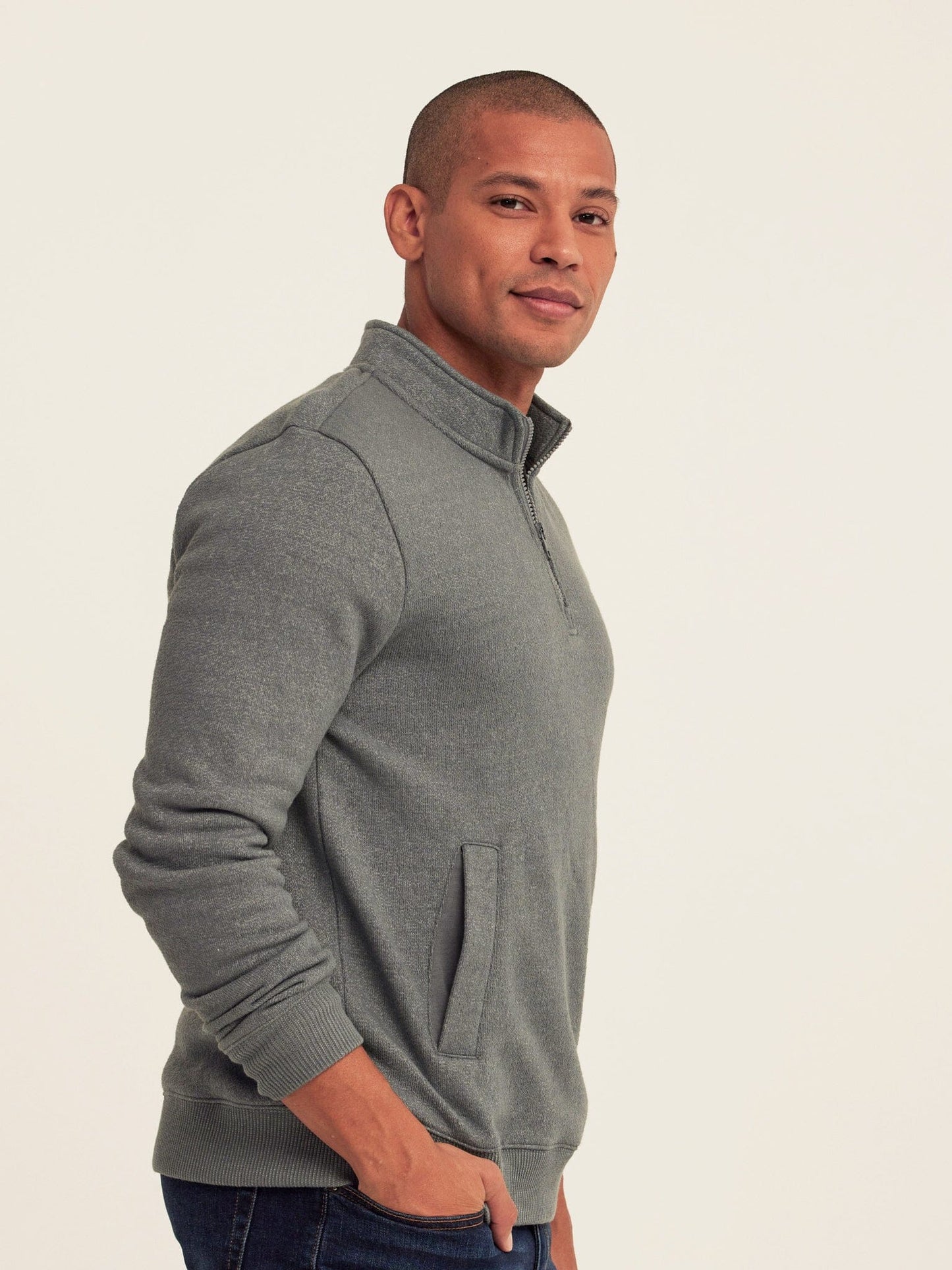 Greg Eco Fleece Quarter Zip Pullover