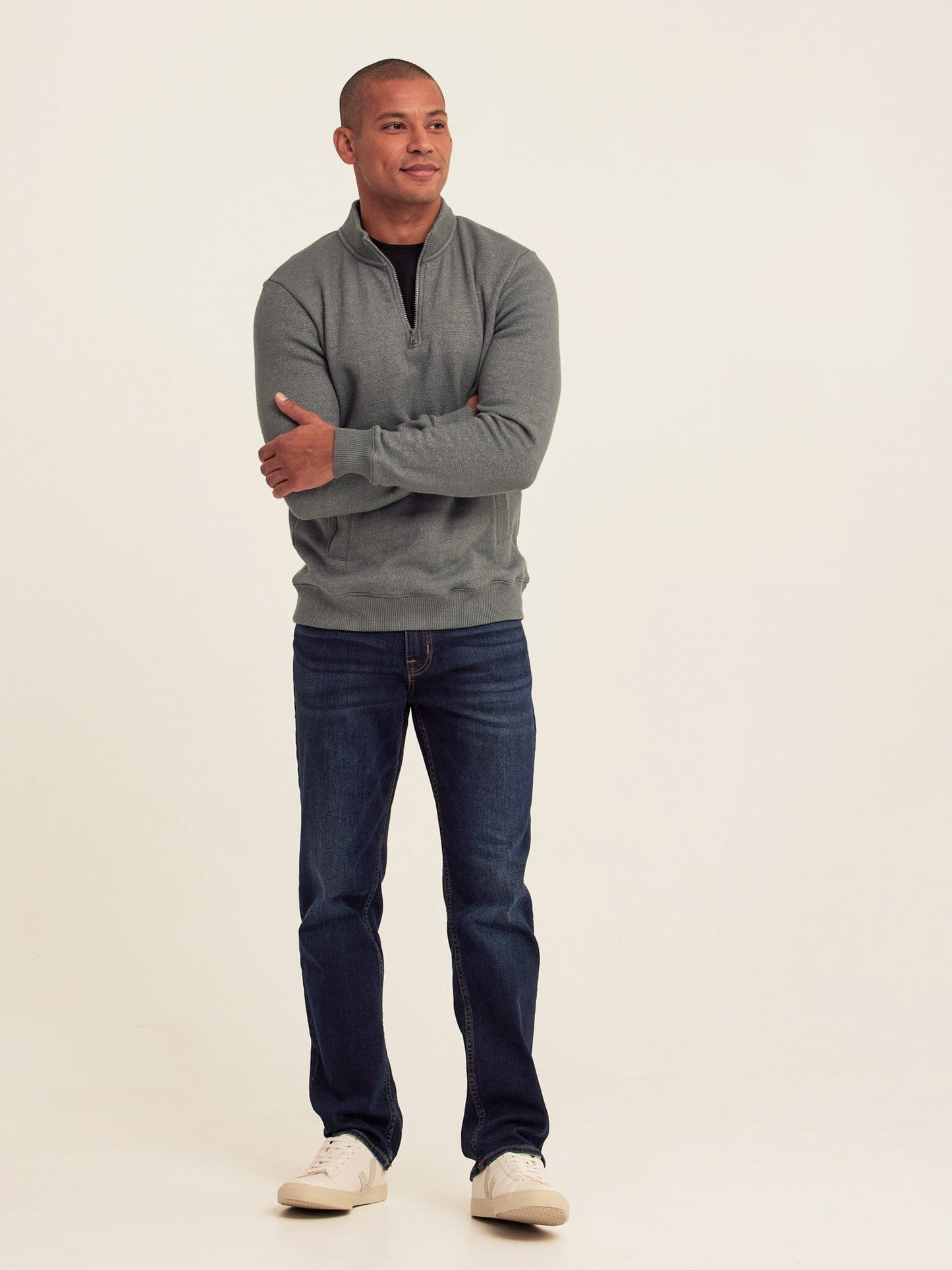 Greg Eco Fleece Quarter Zip Pullover