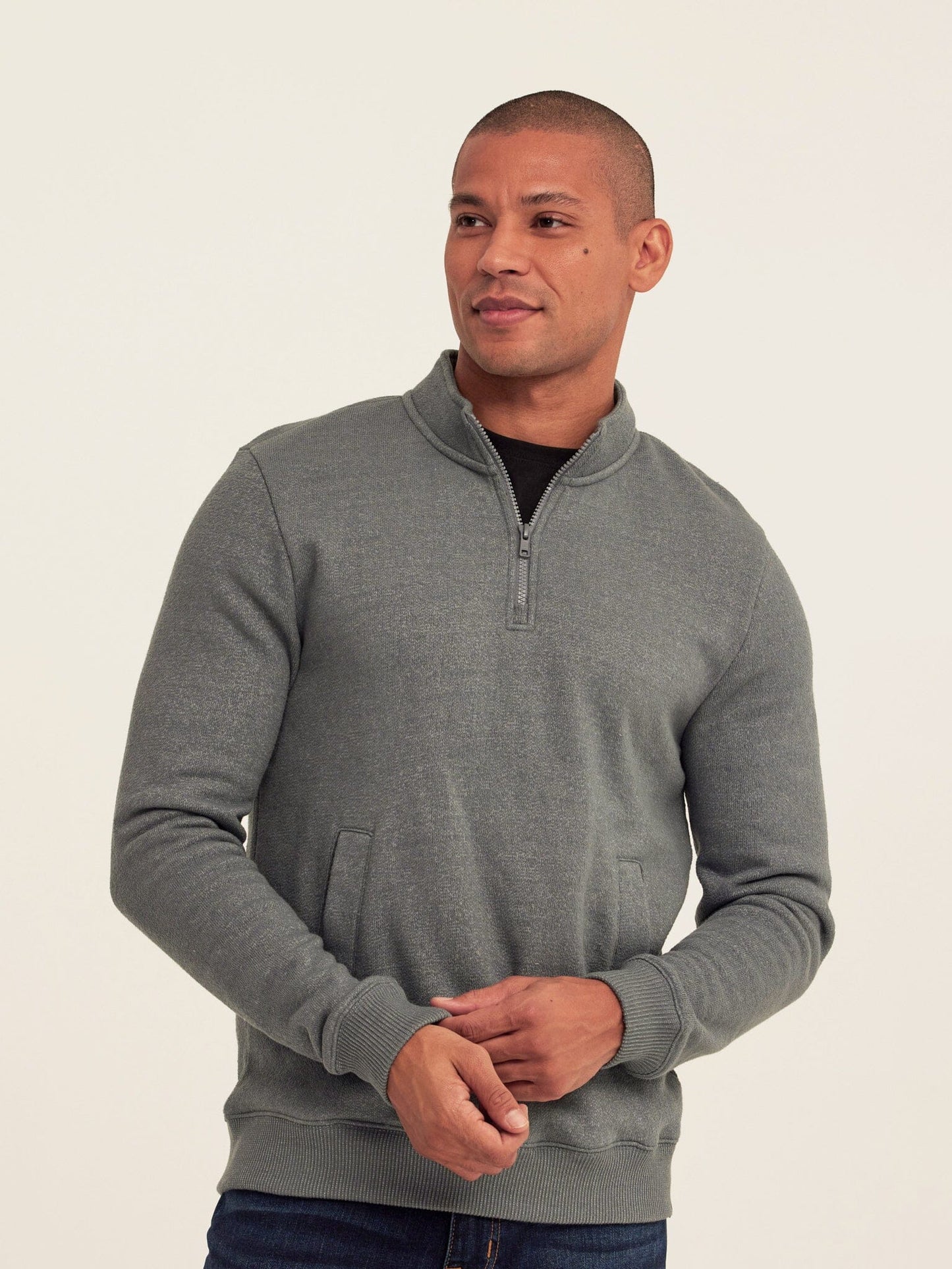 Greg Eco Fleece Quarter Zip Pullover