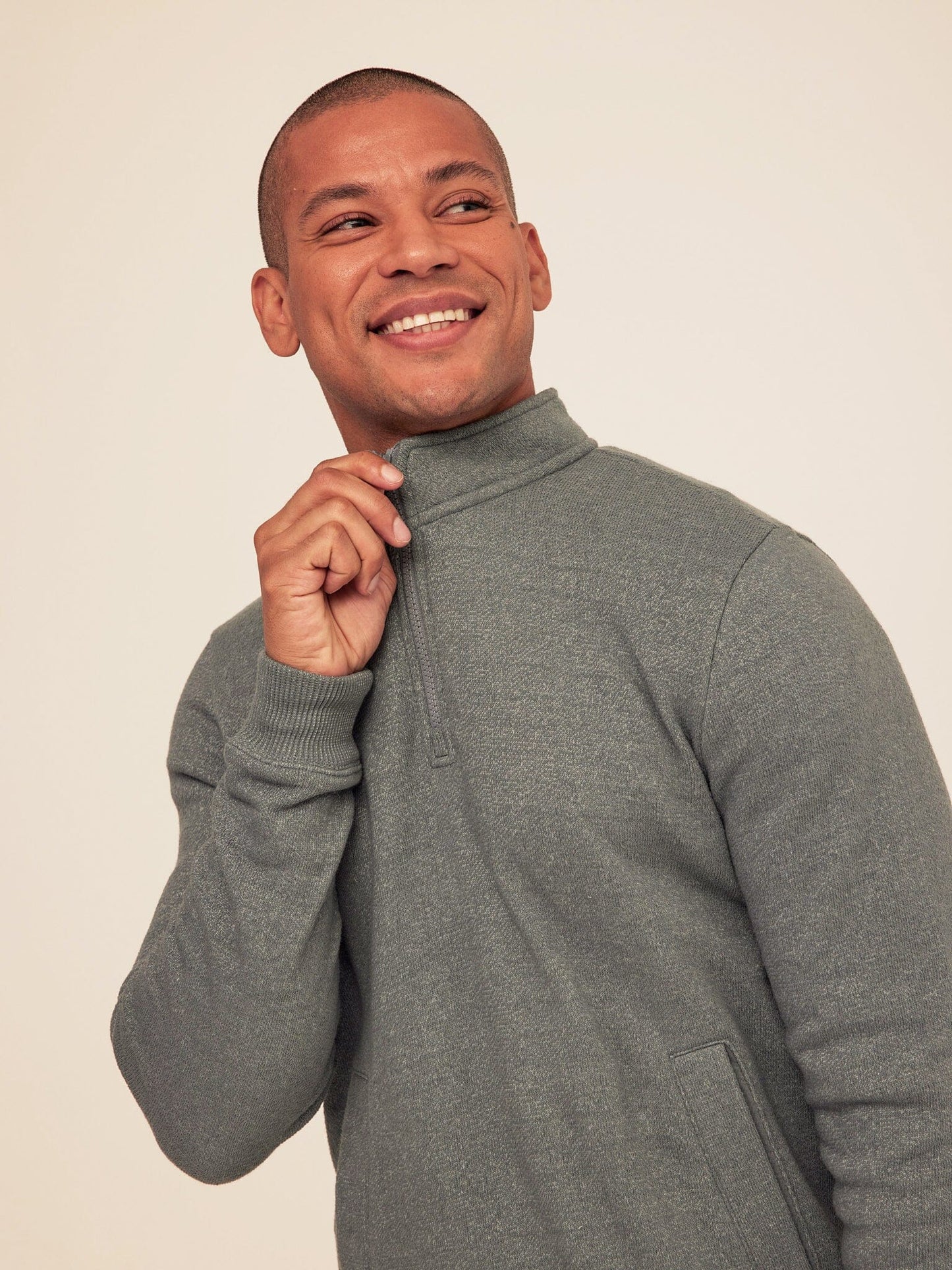 Greg Eco Fleece Quarter Zip Pullover
