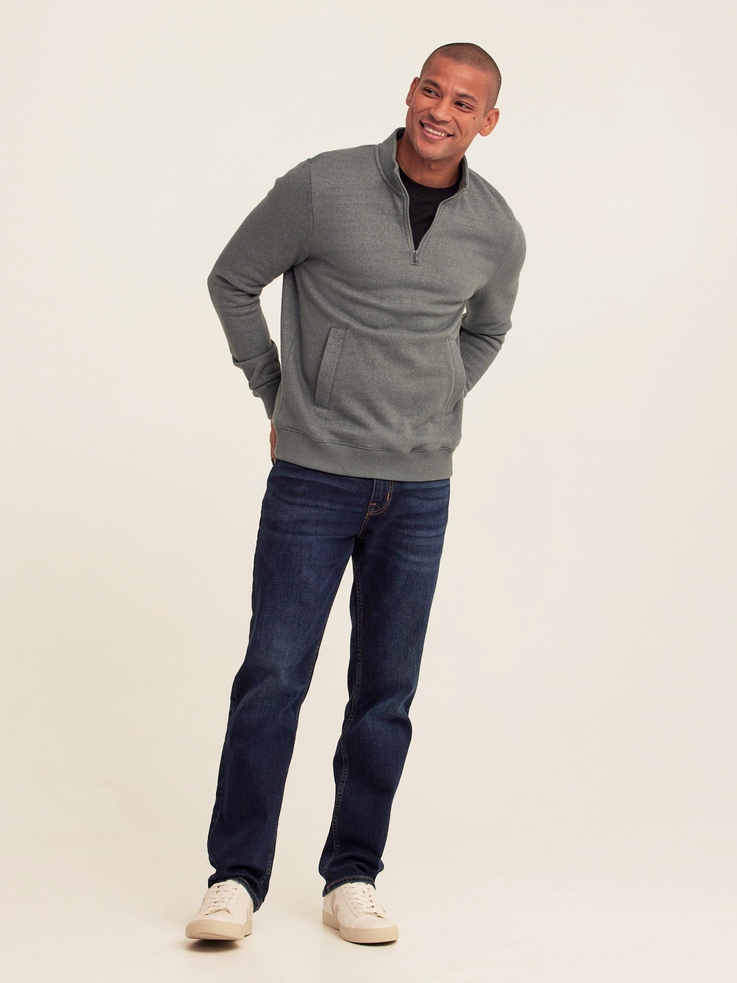 Greg Eco Fleece Quarter Zip Pullover