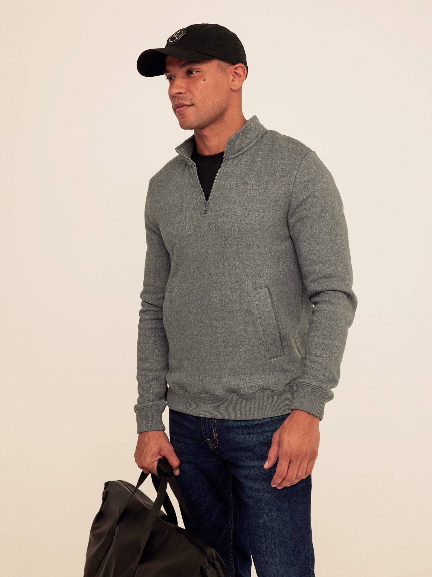 Greg Eco Fleece Quarter Zip Pullover