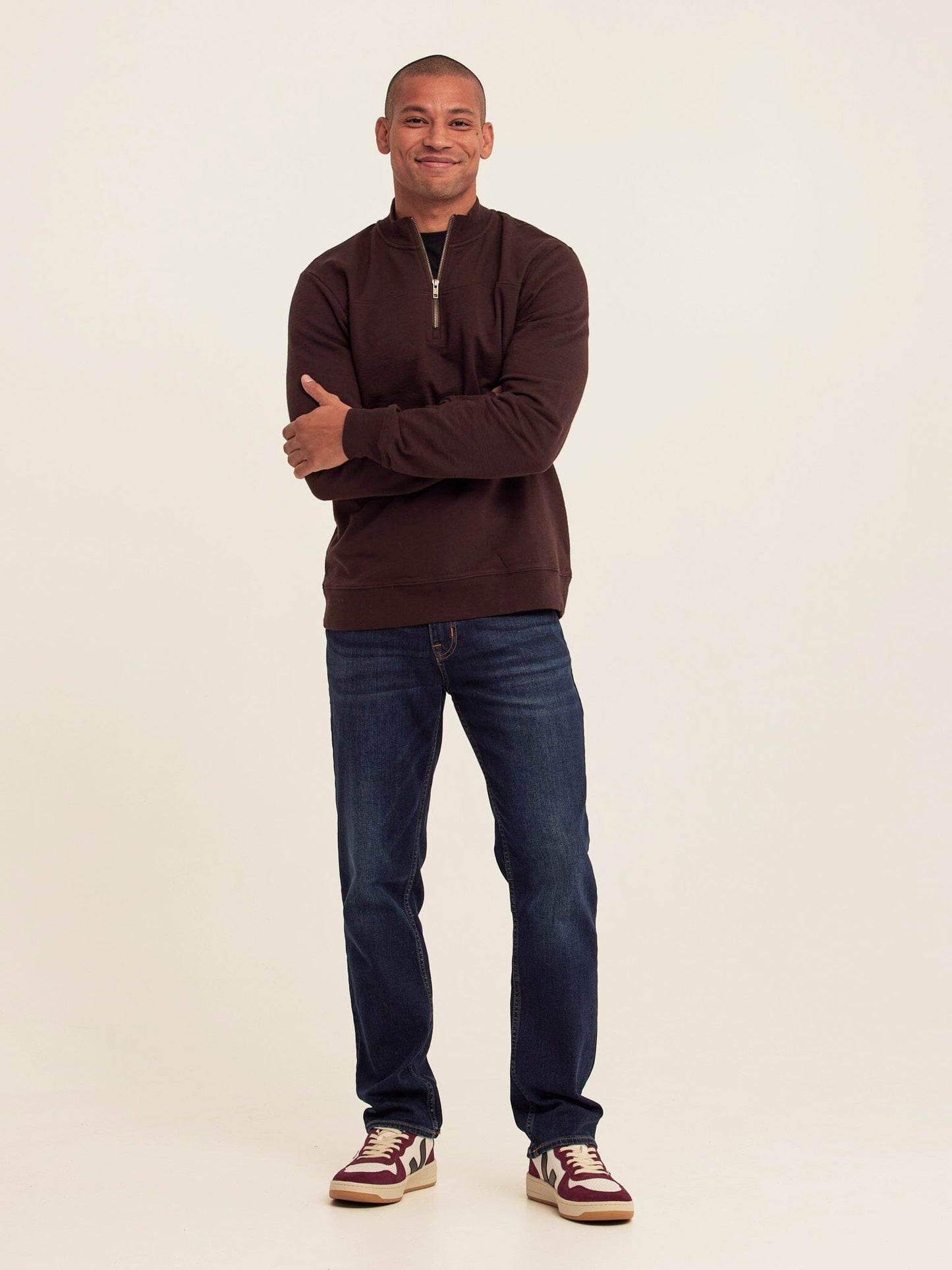 Christian Comfort Slub Terry Half Zip Pullover