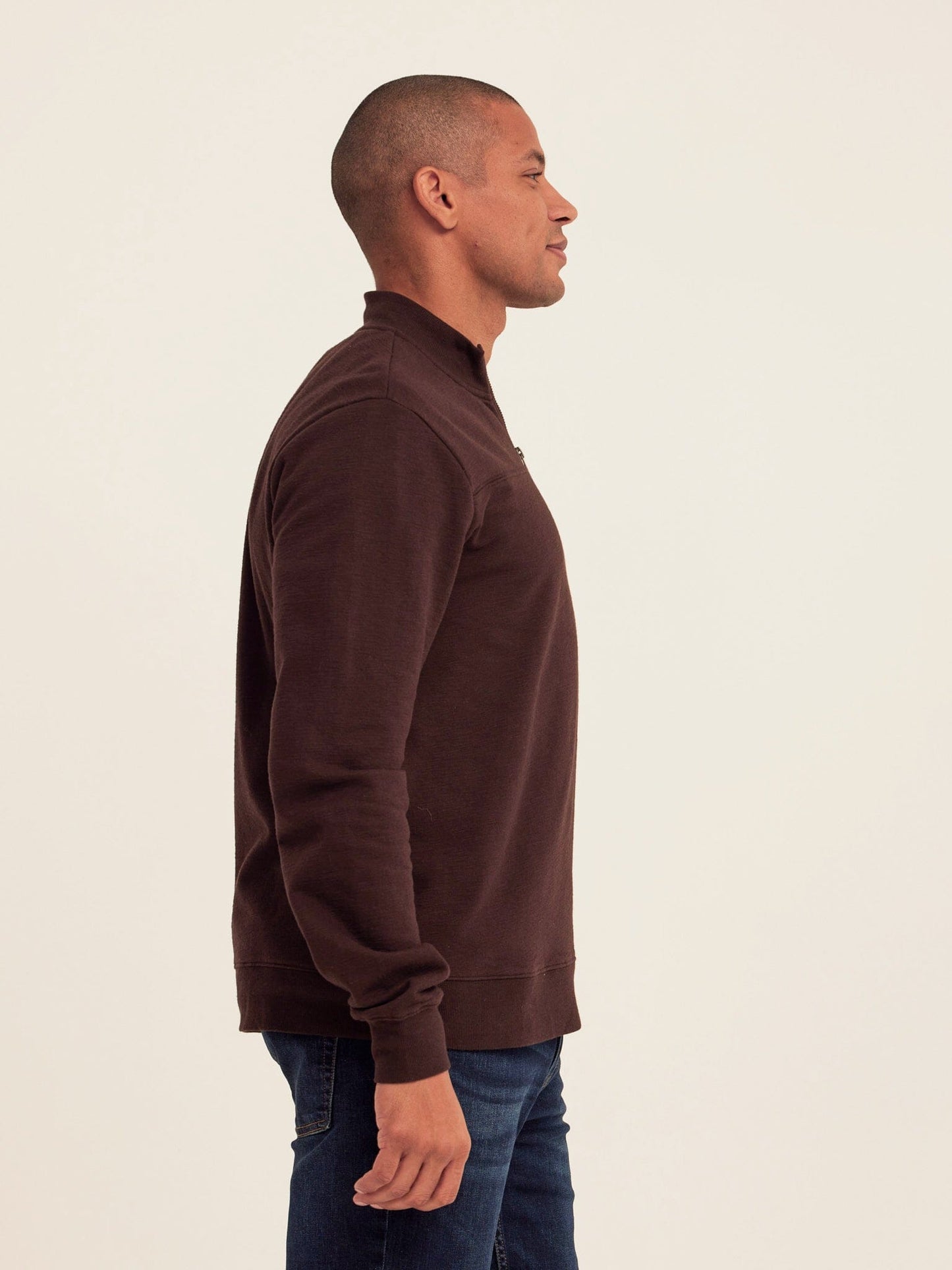 Christian Comfort Slub Terry Half Zip Pullover