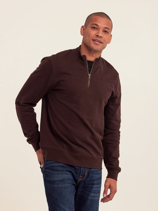 Christian Comfort Slub Terry Half Zip Pullover