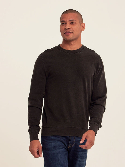 Corey Denim Terry Crew Sweatshirt