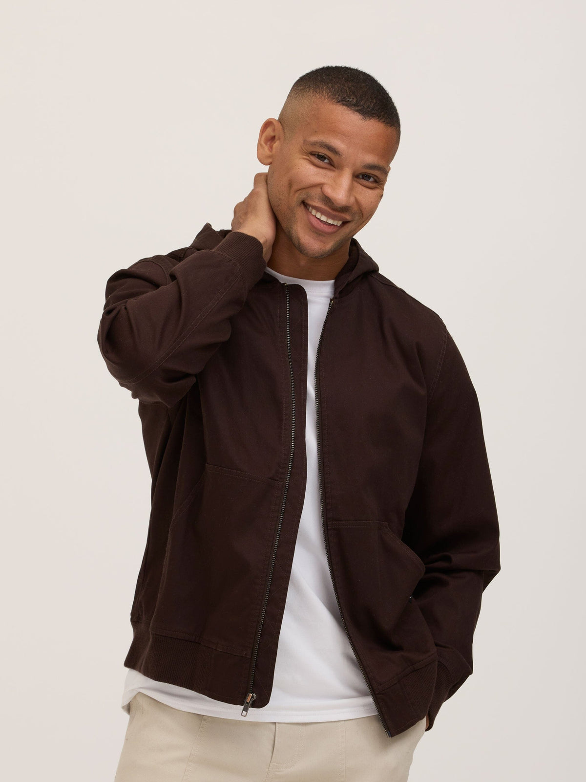Tommie Eco Stretch Woven Zip Hoodie