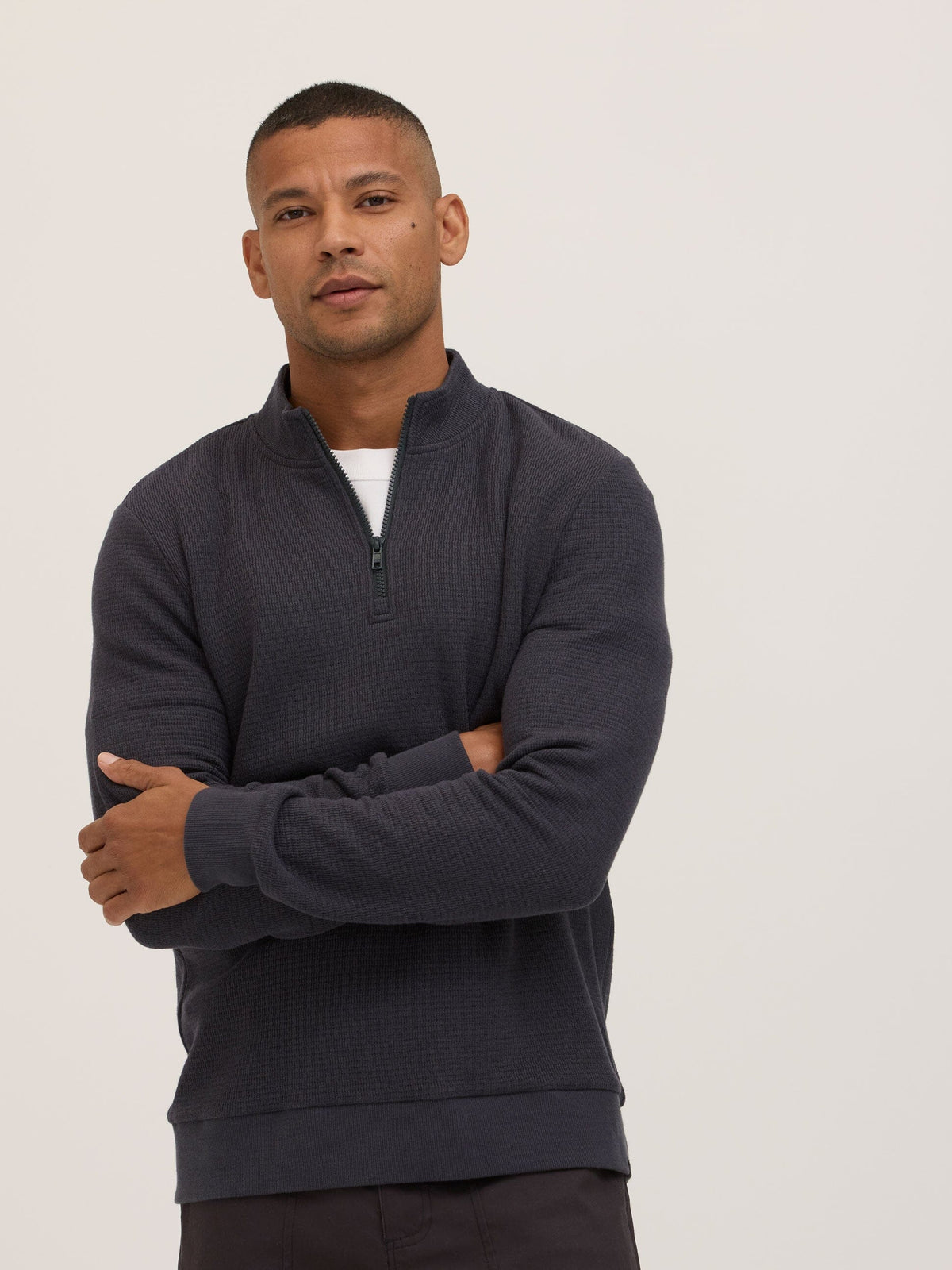 Dan Waffle Knit Quarter Zip