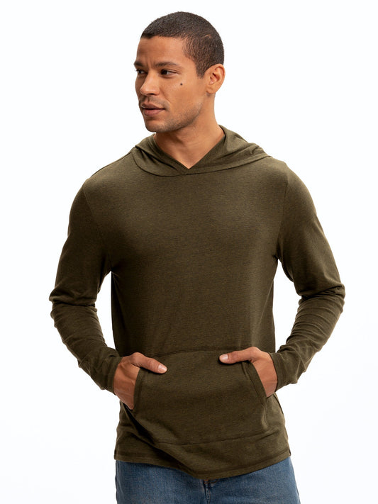 Long Sleeve Triblend Tee Shirt Hoodie