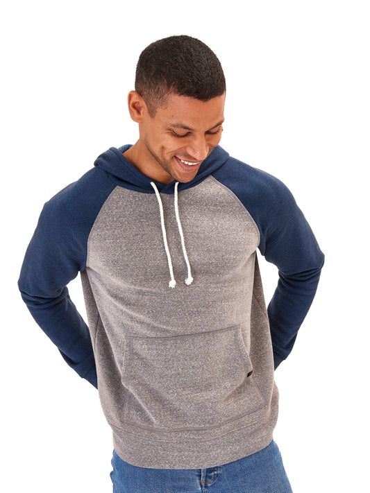 Colorblock Raglan Triblend Hoodie