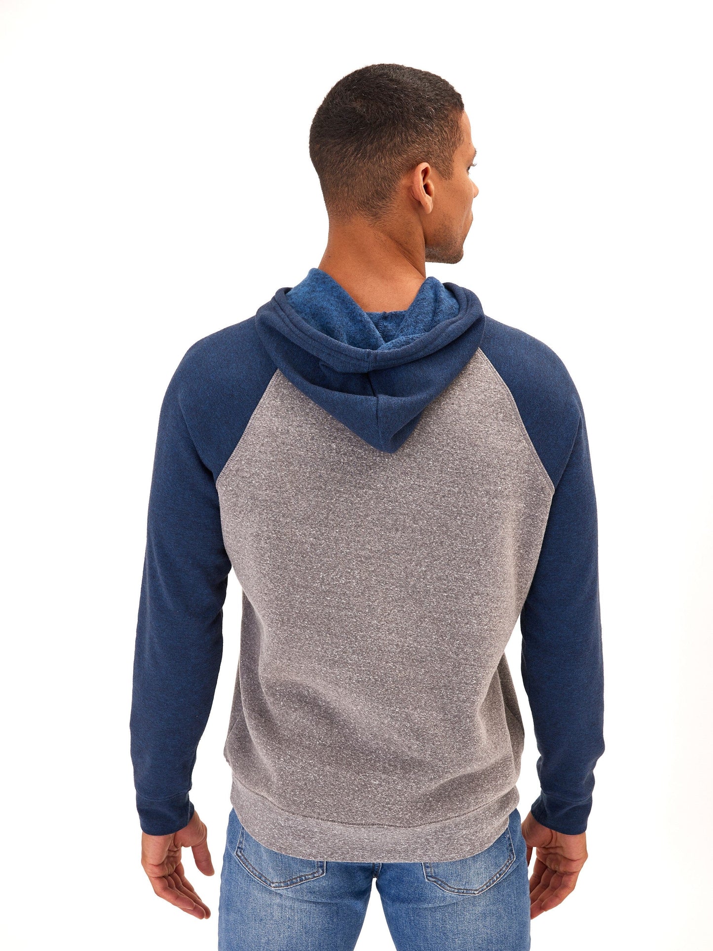 Colorblock Raglan Triblend Hoodie