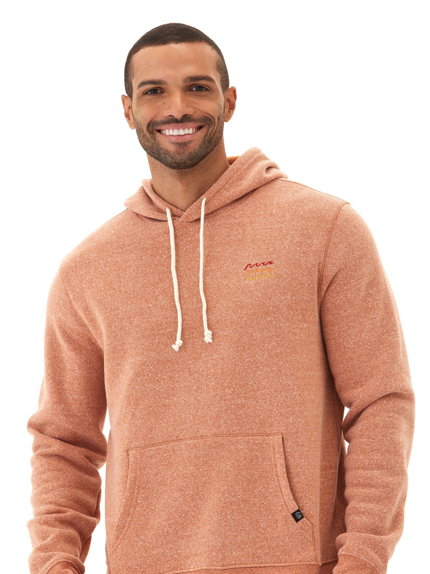 Embroidered Triblend Fleece Hoodie