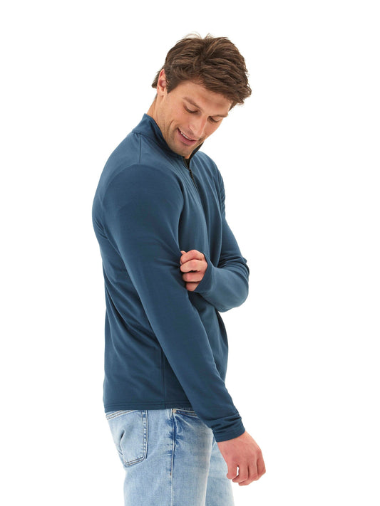 Kace Modal Terry Quarter Zip Neck