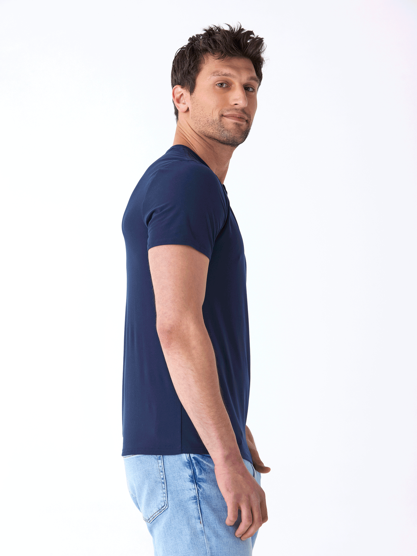 Frederick Luxe Jersey 2 Button Henley