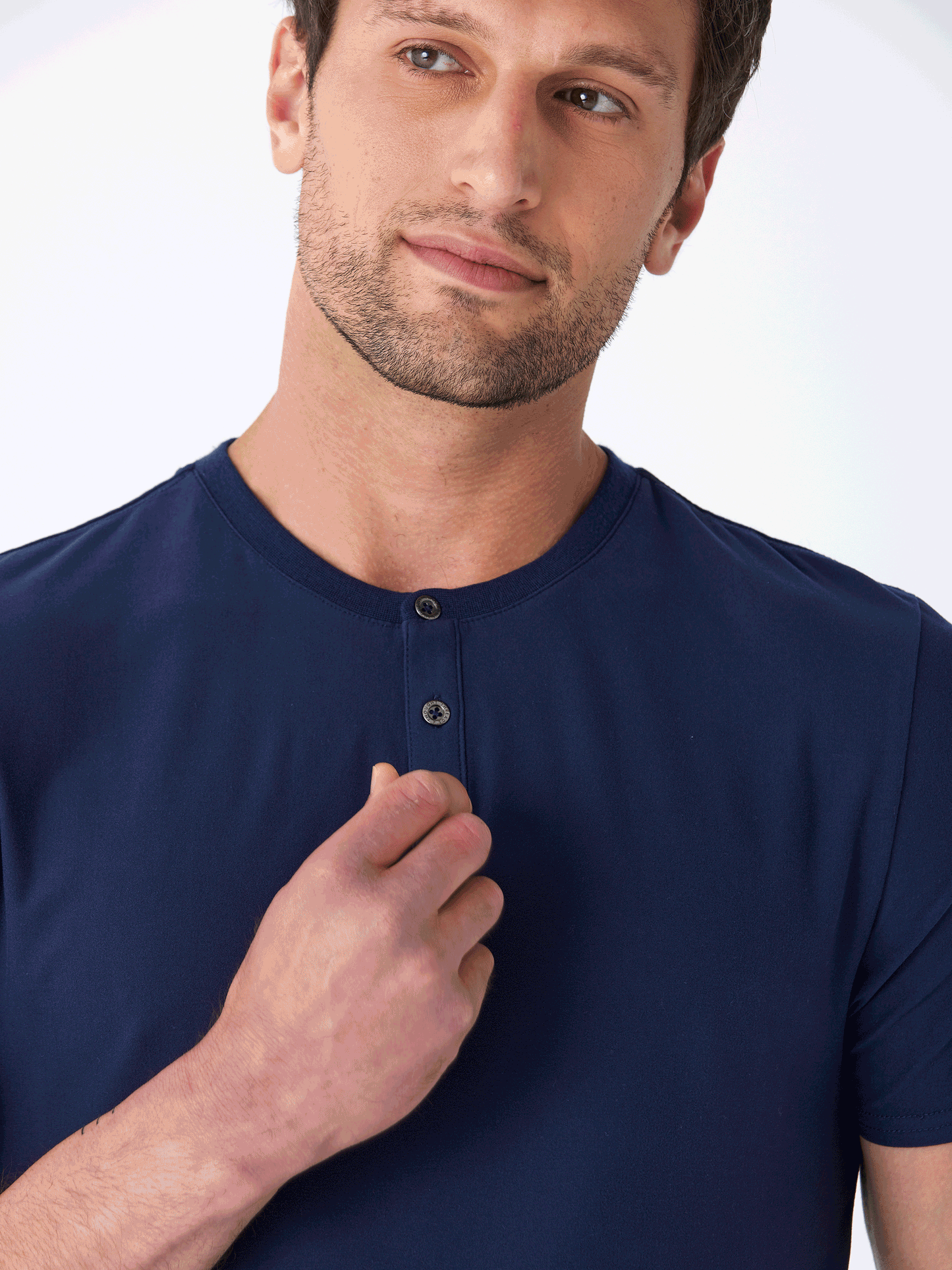 Frederick Luxe Jersey 2 Button Henley