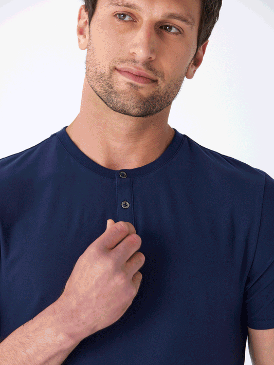 Frederick Luxe Jersey 2 Button Henley