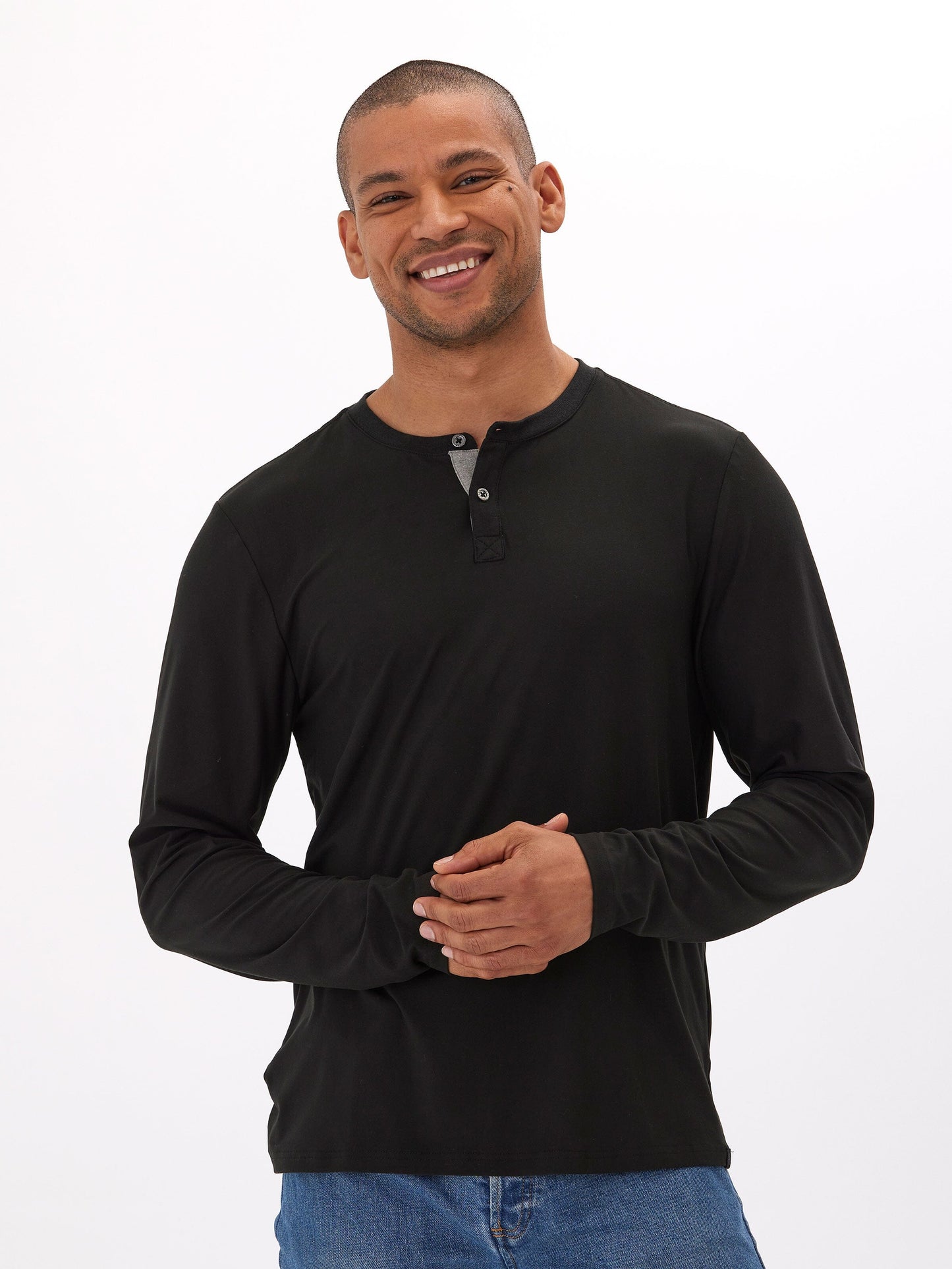 Frederick Luxe Jersey Long Sleeve Henley