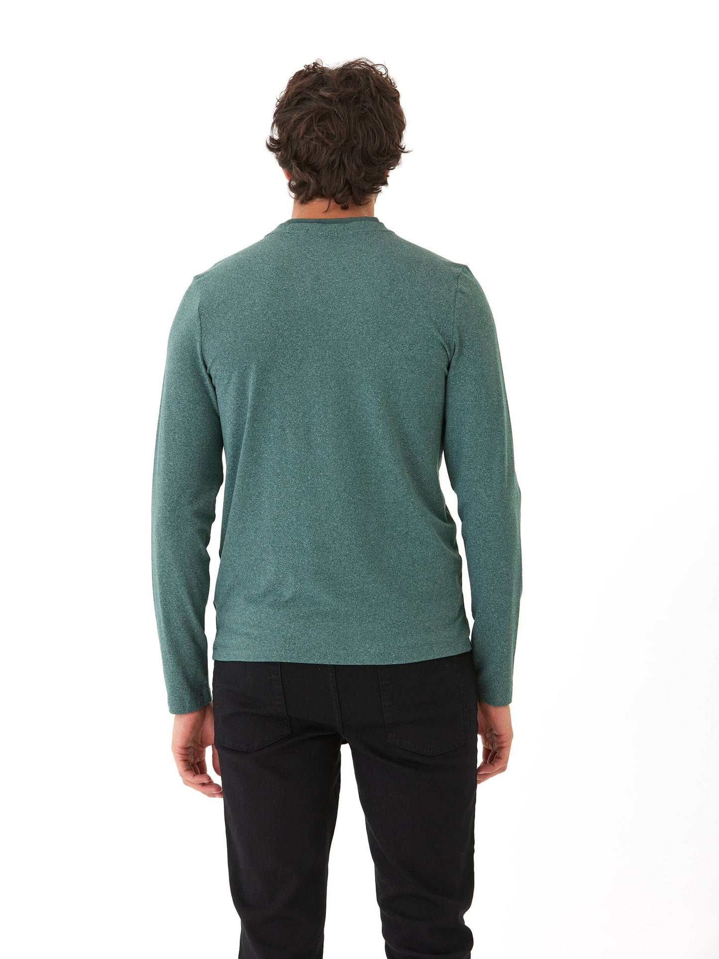 Parker Luxe Jersey Double Rib Long Sleeve Crew
