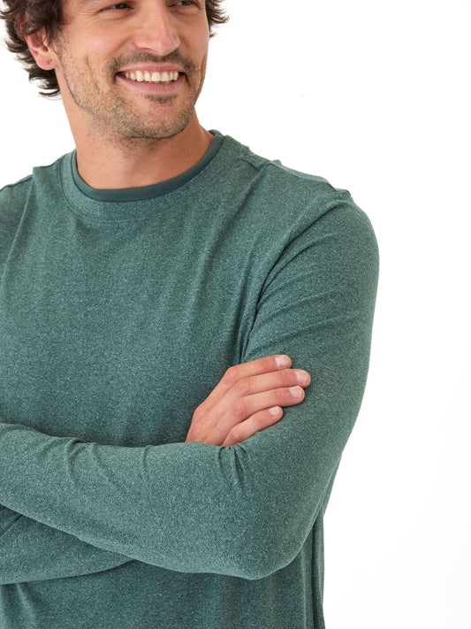 Parker Luxe Jersey Double Rib Long Sleeve Crew