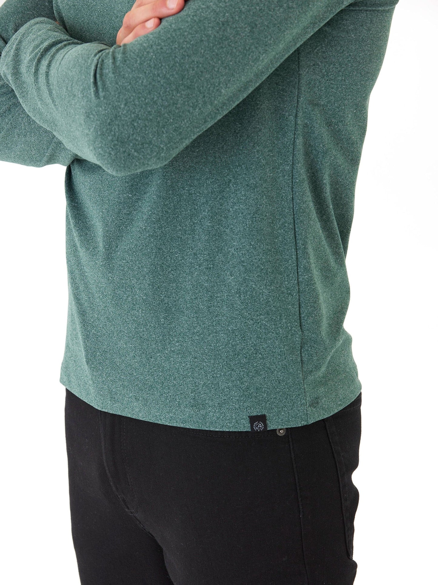 Parker Luxe Jersey Double Rib Long Sleeve Crew