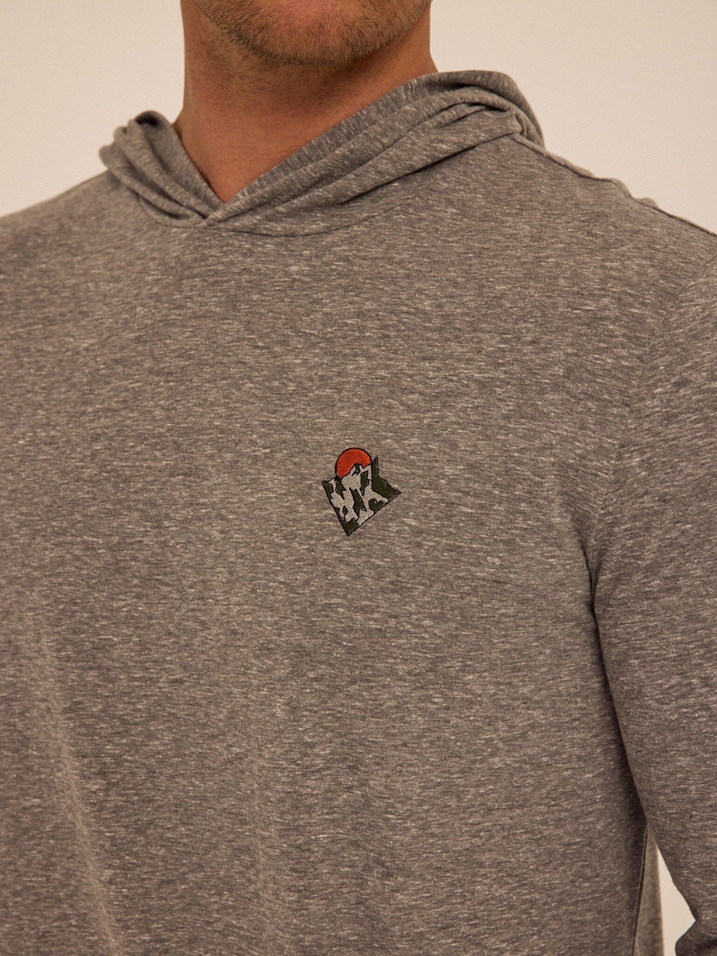 Triblend Embroidery Hoodie Tee