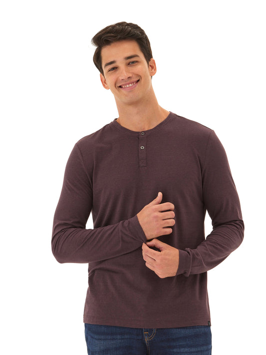 Austin Triblend Long Sleeve Henley