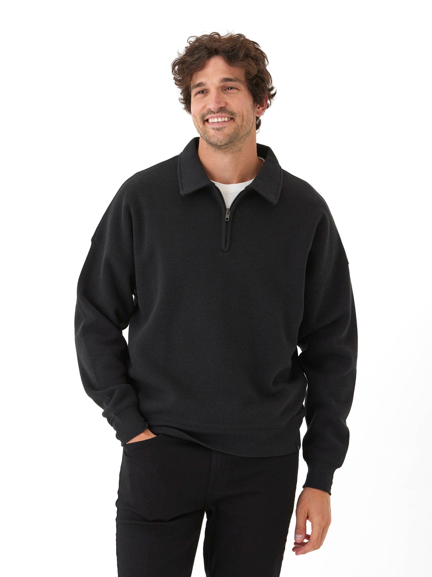 Gabe Triblend Fleece 1/4 Zip Polo