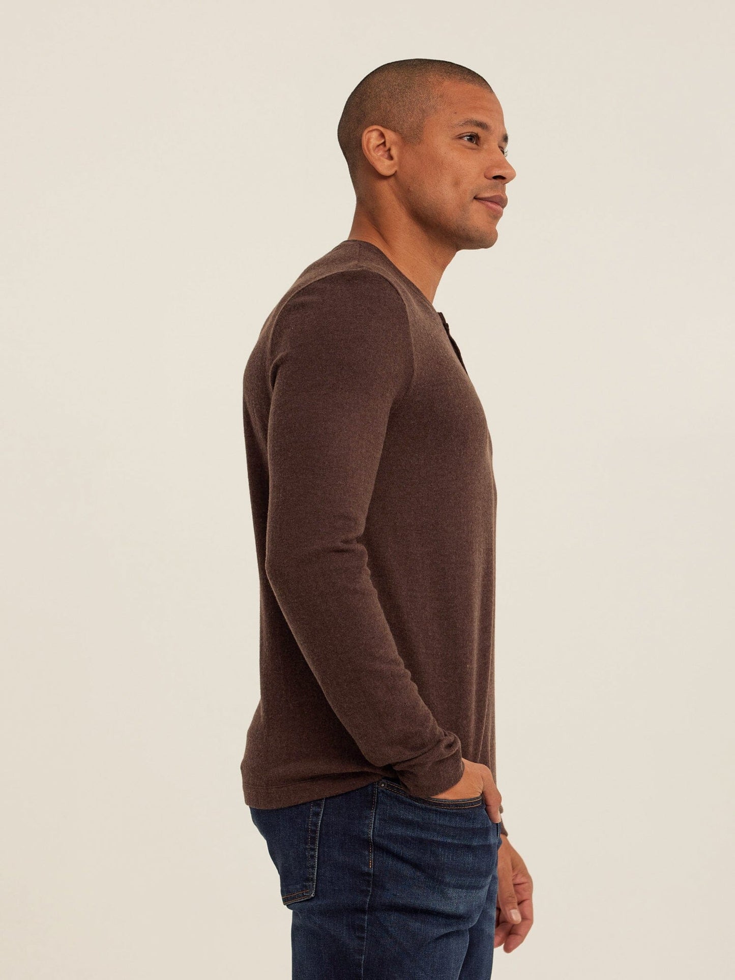 Elias Sweater Knit Long Sleeve Henley