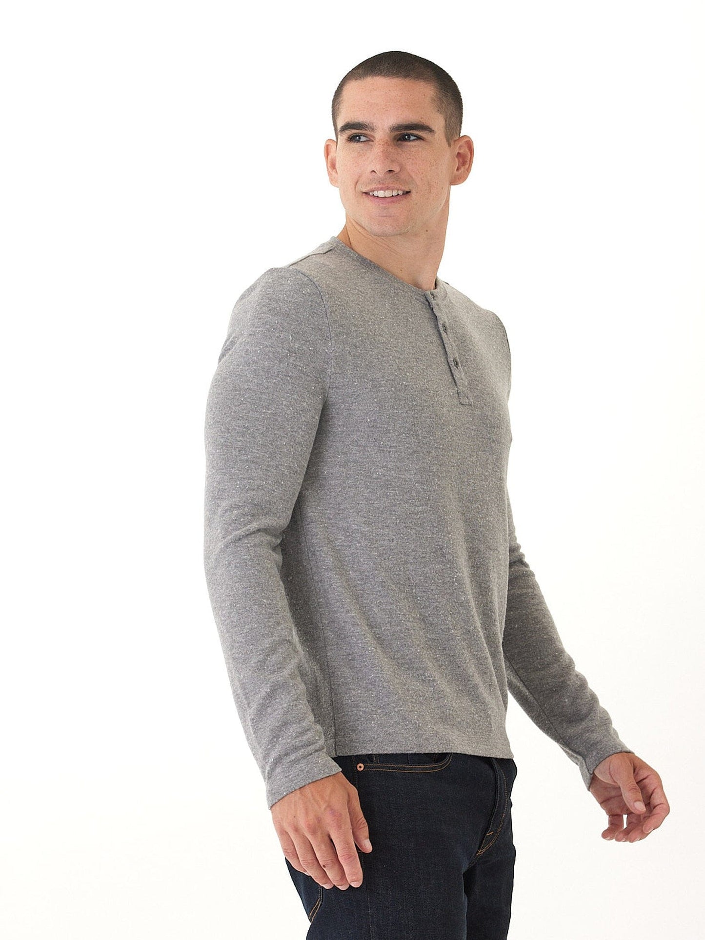 Elias Sweater Knit Long Sleeve Henley