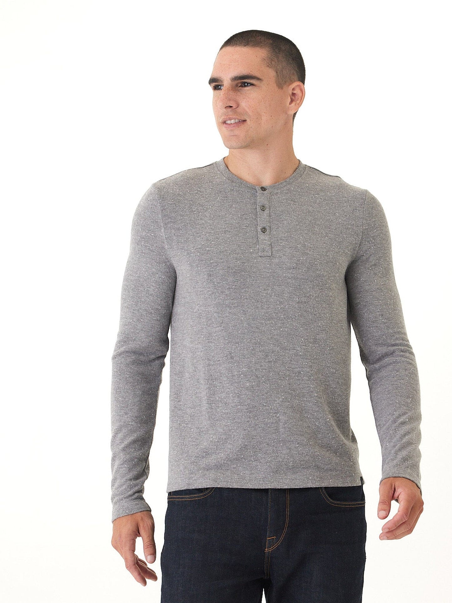 Elias Sweater Knit Long Sleeve Henley