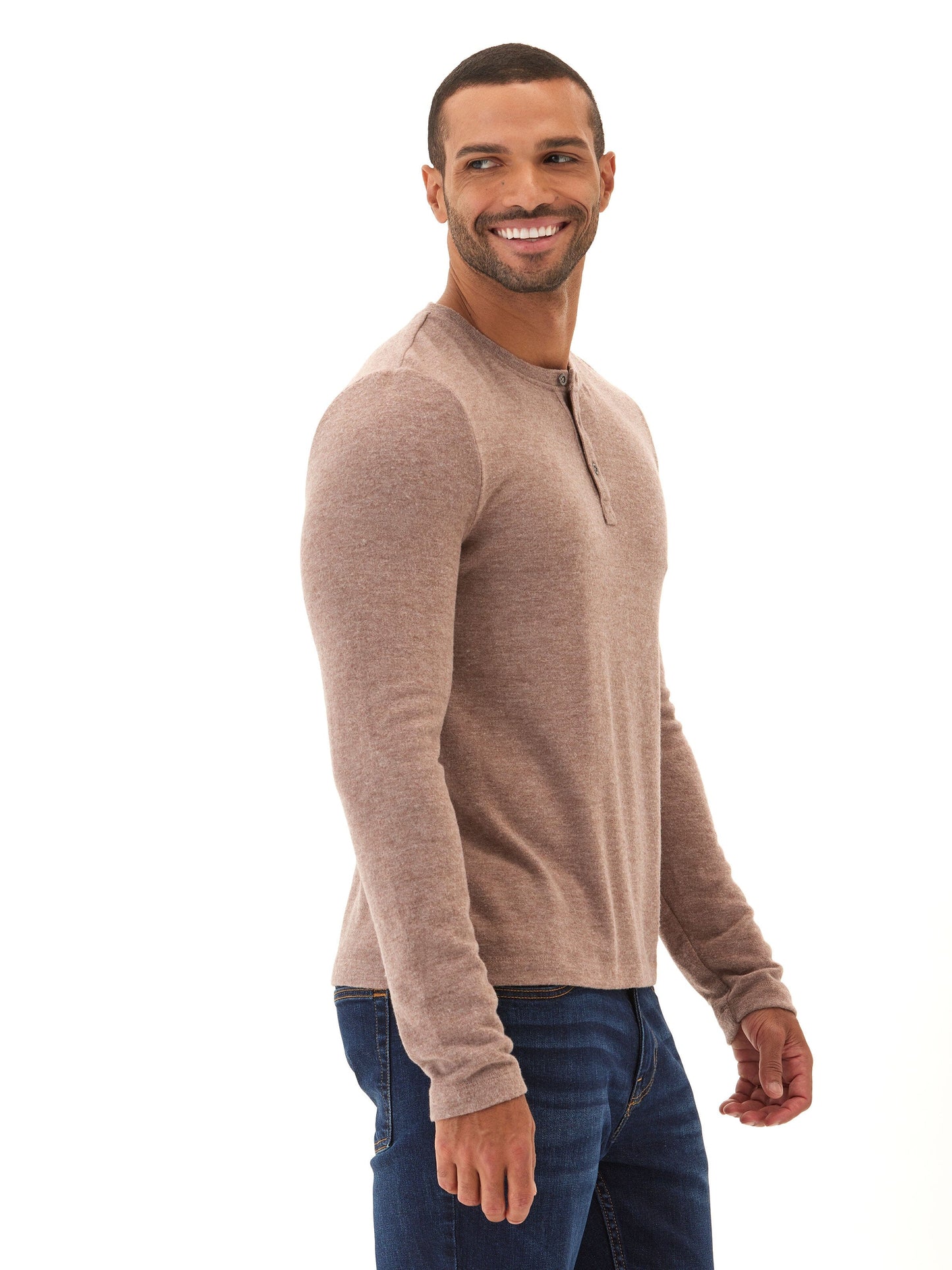 Elias Sweater Knit Long Sleeve Henley