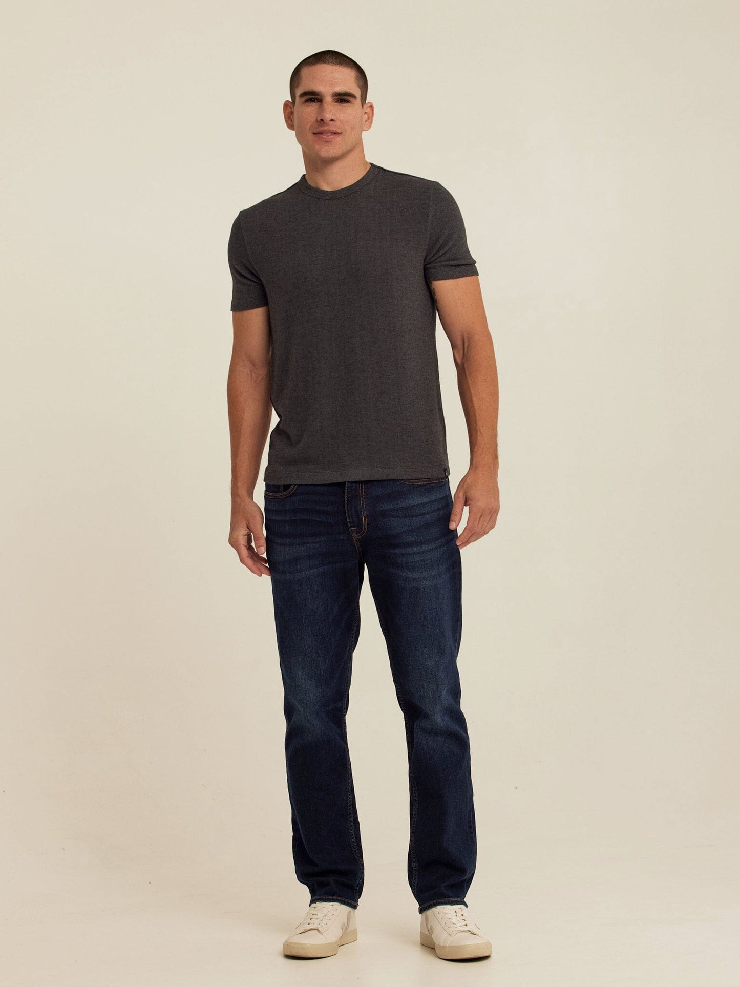 Gil Sweater Knit Short Sleeve Tee