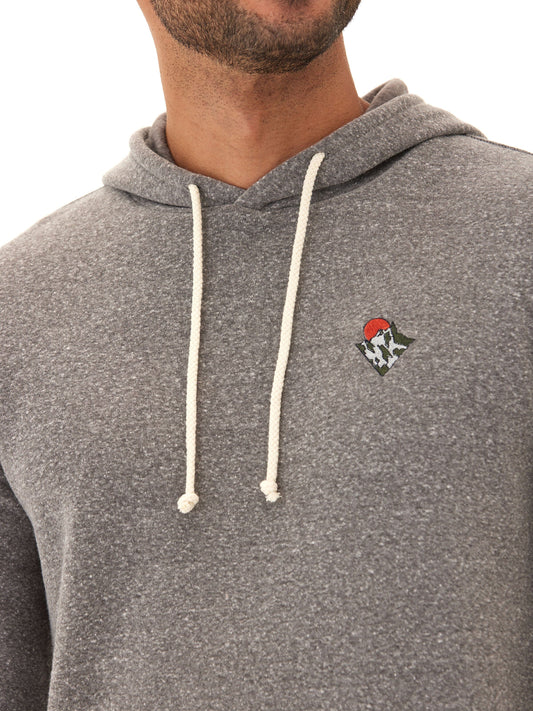 Embroidered Triblend Fleece Hoodie