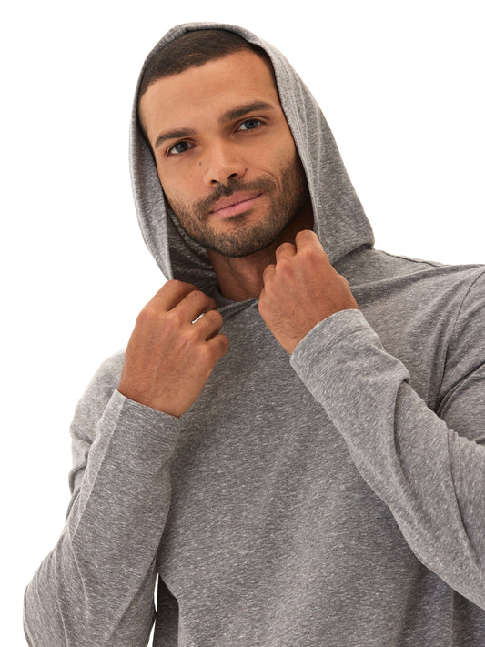 Triblend Embroidery Hoodie Tee