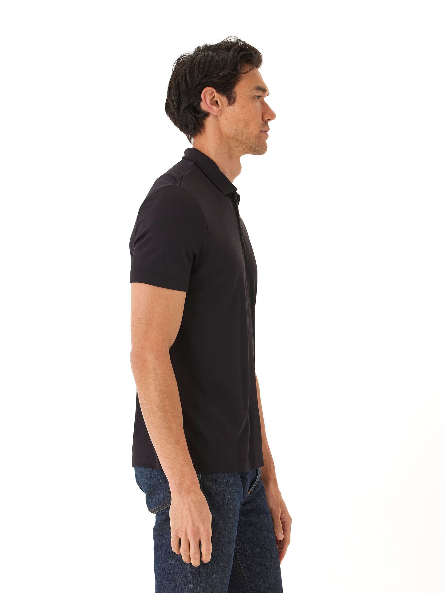 Erick Peached Pique ¼ Zip SS Polo