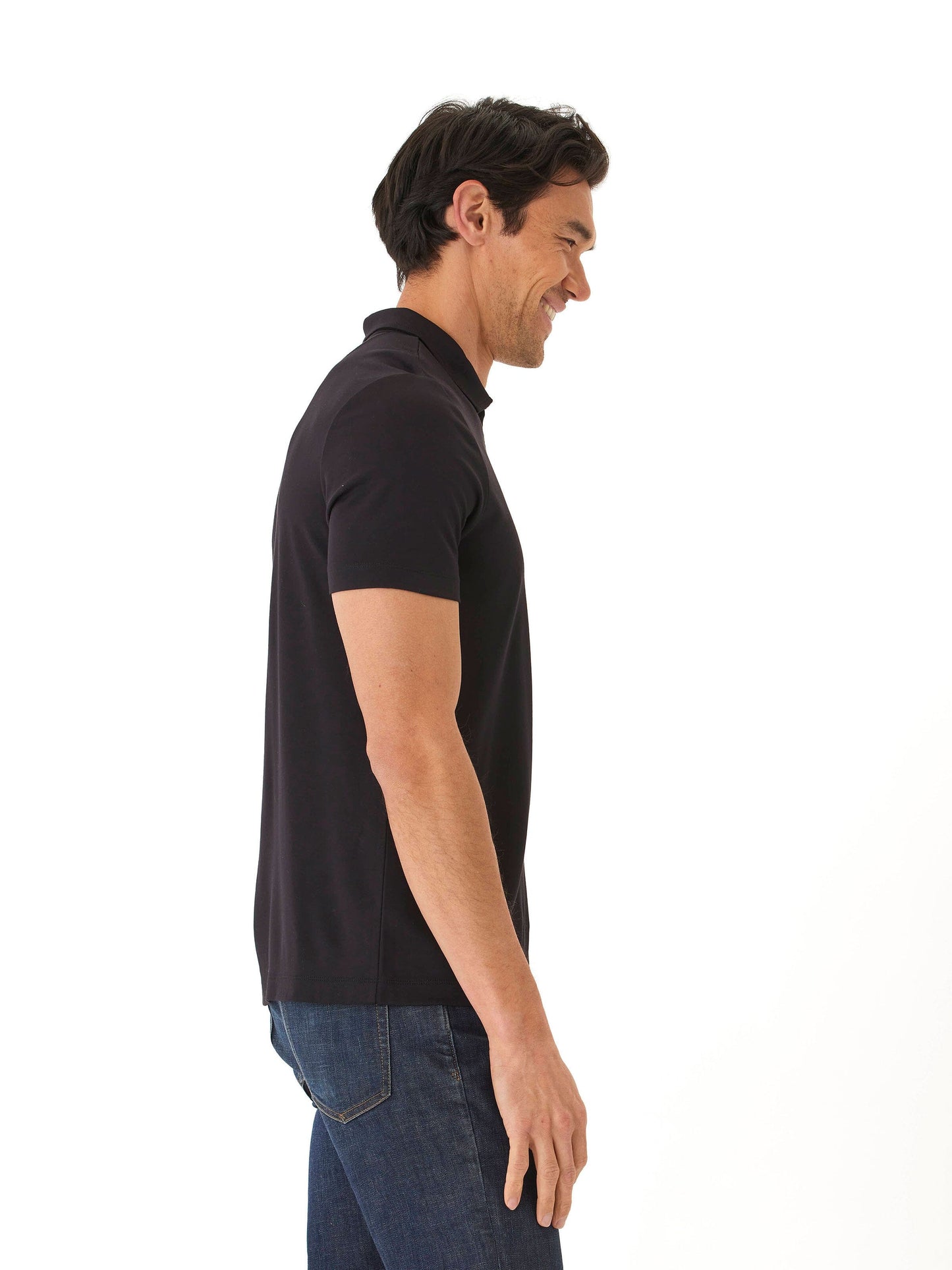 Erick Peached Pique ¼ Zip SS Polo
