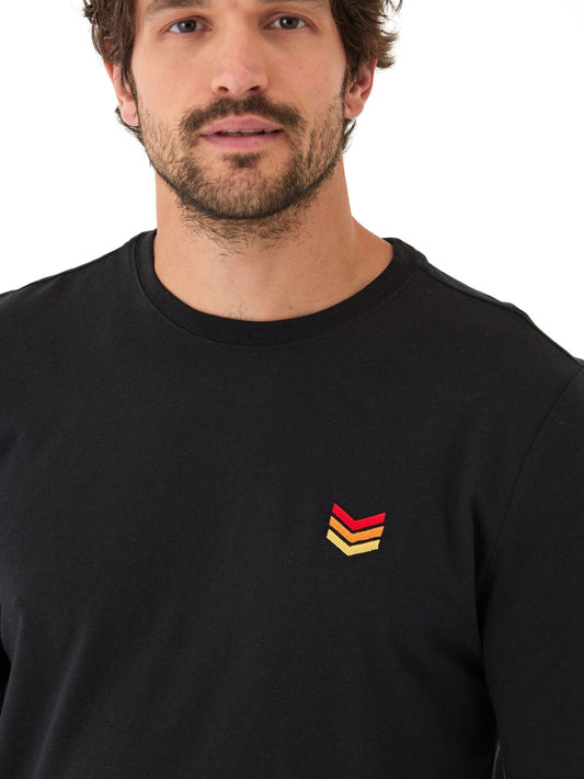 Embroidery Long Sleeve Triblend Crew