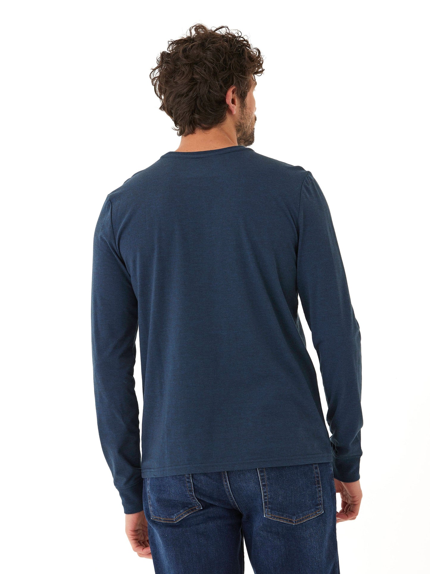 Embroidery Long Sleeve Triblend Crew